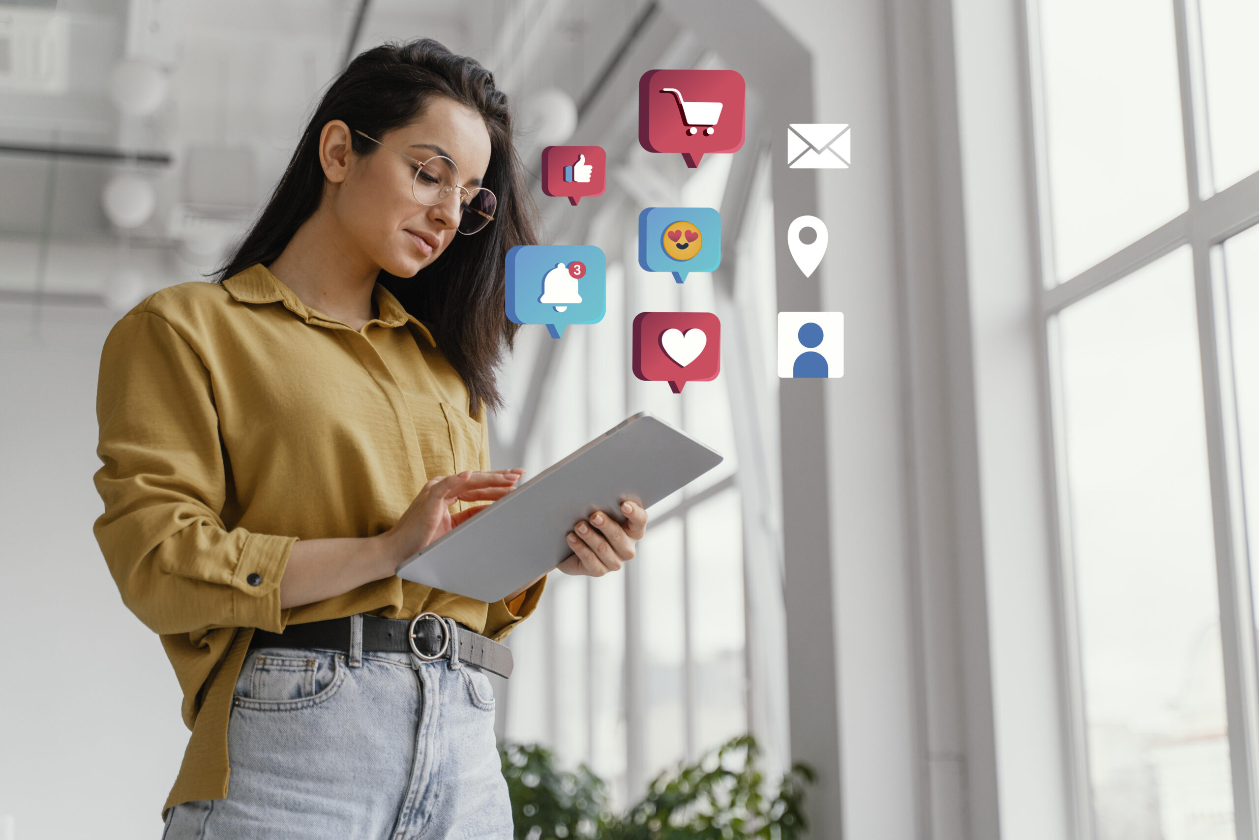 social media marketing concept marketing with applications